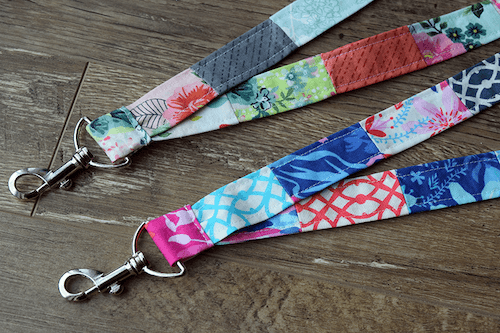 Patchwork DIY Fabric Lanyard Tutorial by The Cloth Parcel