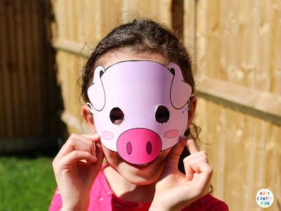 Printable Farm Animal Masks by Arty Crafty Kids