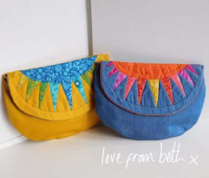 Sunburst Purse Sewing Pattern by Love From Beth