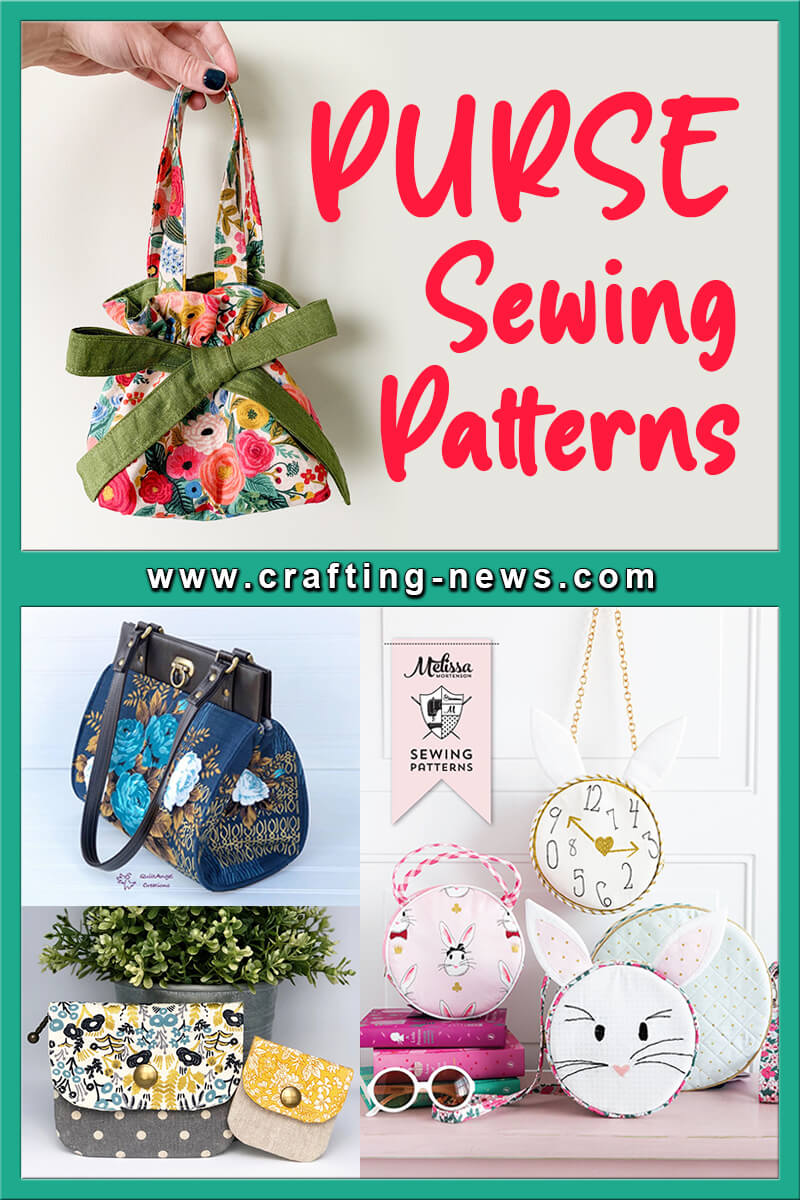 Free Fashion Doll Purse Pattern @ ChellyWood.com for some #StPatricksDay  #SewFun - Free Doll Clothes Patterns