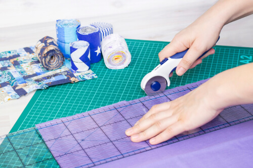 Quilting rulers make measuring and cutting quicker and easier.