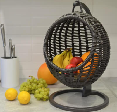 Wicker Fruit Hanging Storage Basket Pattern by WickerWoW