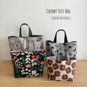 Chubby Tote Bag Sewing Pattern by Sotak Co