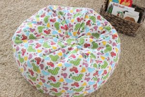 Free Bean Bag Chair Sewing Pattern by Gluesticks