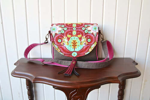 Sweet Pea Saddle Bag Sewing Pattern by Blue Calla Patterns