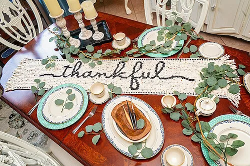 Thanksgiving Table Runner Crochet Pattern by Briana K Designs