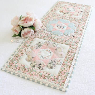 Tilly's Tea Party Table Runner Pattern by Molly And Mama
