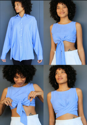 DIY Wrap Crop Top by The Felted Fox