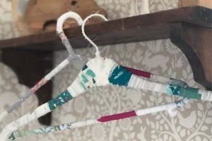 DIY Fabric Wrapped Hangers by Epicycle My Stuff