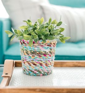DIY Rope Flower Pot by The DIY Mommy