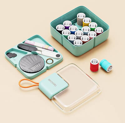 Mini Travel Sewing Kit with Case