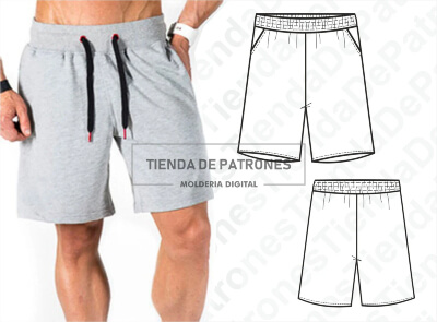Short Sport Pants for Men Pattern by TiendaDePatrones