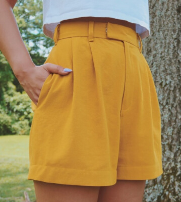 Wide Pleated Shorts Pattern by KianaBonolloDesigns