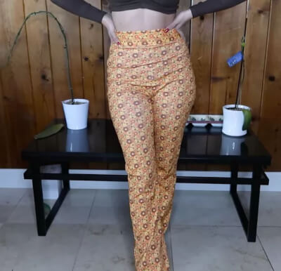 70s-Inspired Flare Pants Pattern by Upstyle Daily