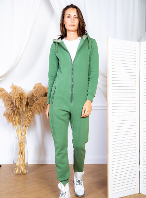 Long Sleeve Jumpsuit Zip Up Sewing Pattern by FabricPatterns