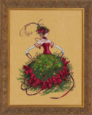 Miss Christmas Eve Mirabilia Cross Stitch Pattern from eLgkCraftsnMore