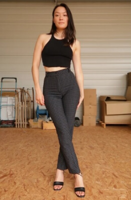 Slim Fit High Waisted Pants Sewing Pattern by IsaInStitches