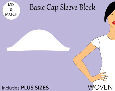 Women’s Basic Cap Blouse Sleeves Pattern by ByRAYENA