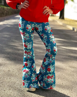 Women’s Luna Bell Bottom Pants Pattern by sewsweetpatterns