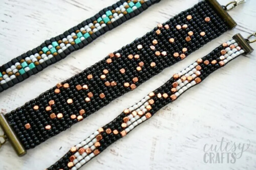 Bead Loom Bracelets by Cutesy Crafts