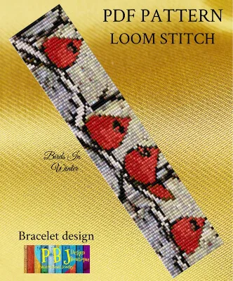 Birds In Winter Loom Pattern by PBJDesignBputique
