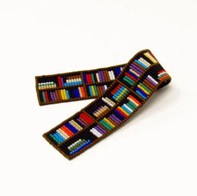Bookshelf Beaded Bookmark Loom Bead Patterns by GinaMarieJewelry