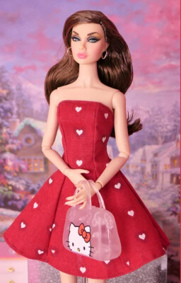 Dress for Barbie or Poppy Parker Dolls Pattern by LovelyDollsAndToys