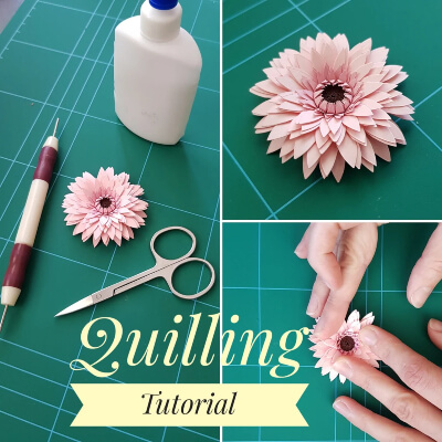 Cómo hacer una flor de papel - tutorial de flores de papel de PaperliciousBG