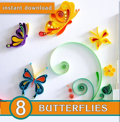 How to make quilled butterfly from LarissaZasadna
