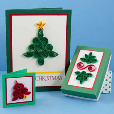 Quilled Christmas Card Designs from Aunt Annie’s Crafts