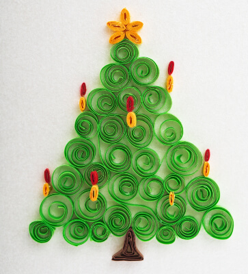 Ideas de tarjetas de Navidad con quilled