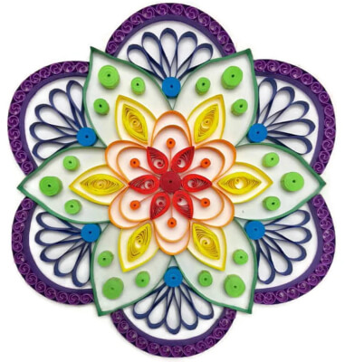 Quilling Mandala DIY Kit from Herpaperparadise