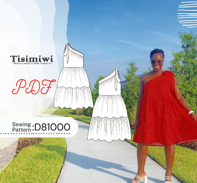 Smock Dress Sewing Pattern by Tisimiwi