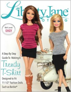 Trendy T Shirt Barbie Clothes Pattern by Pixie Faire
