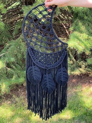 Crescent Moon DIY Macrame Dream Catcher by Matching North