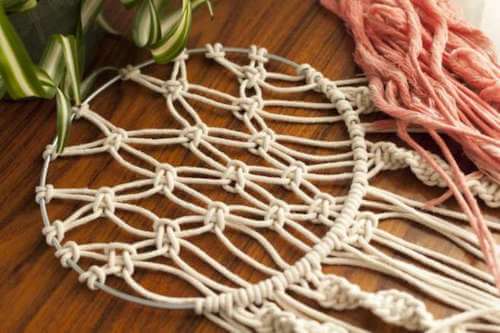 Modern Macrame Dream Catcher DIY Pattern by Wine Country Gift Baskets