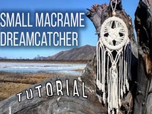 Small Macrame Dream Catcher Tutorial by Sasha Macramessage