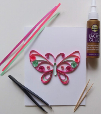 DIY Butterfly Quilling Kit + Tutorial from ItsSimplyArtistic