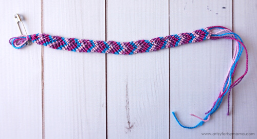 DIY Friendship String Bracelet Tutorial by Artsy Fartsy Mama