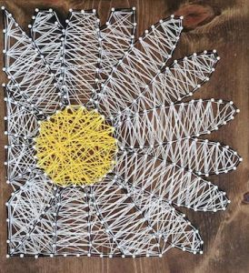 Daisy Flower String Art Pattern by Stringing Along With Me