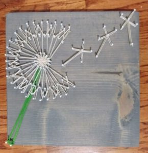 Dandelion String Art by Stringing Along With Me