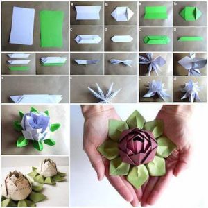 DIY Origami Lotus Flower by I Creative Ideas