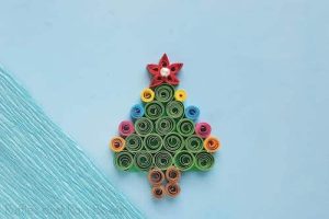 Easy Quilled Christmas Tree by Ruffles And Rain Boots