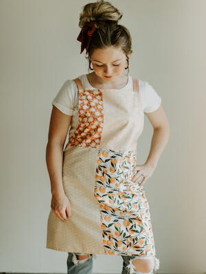 Free Modern Patchwork Apron Pattern by Suzy Quilts