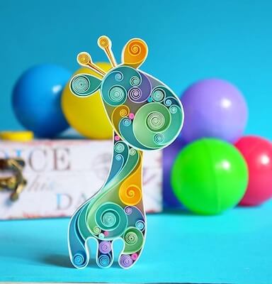 Giraffe Quilling Pattern by Larissa Zasadna