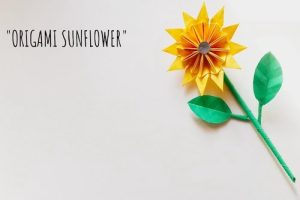 How To Make Origami Sunflowers by Liya's Easy Peasy Crafts