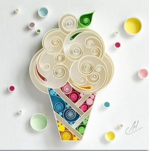 Helado Quilling Diseño por Larissa Zasadna