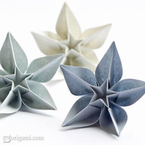 Origami Carambola Flowers by Go Origami