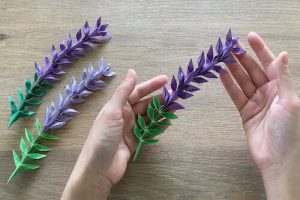 Origami Lavender Flower by Origami Princess