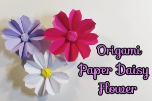 Origami Paper Daisy Flower by Anne's Channel